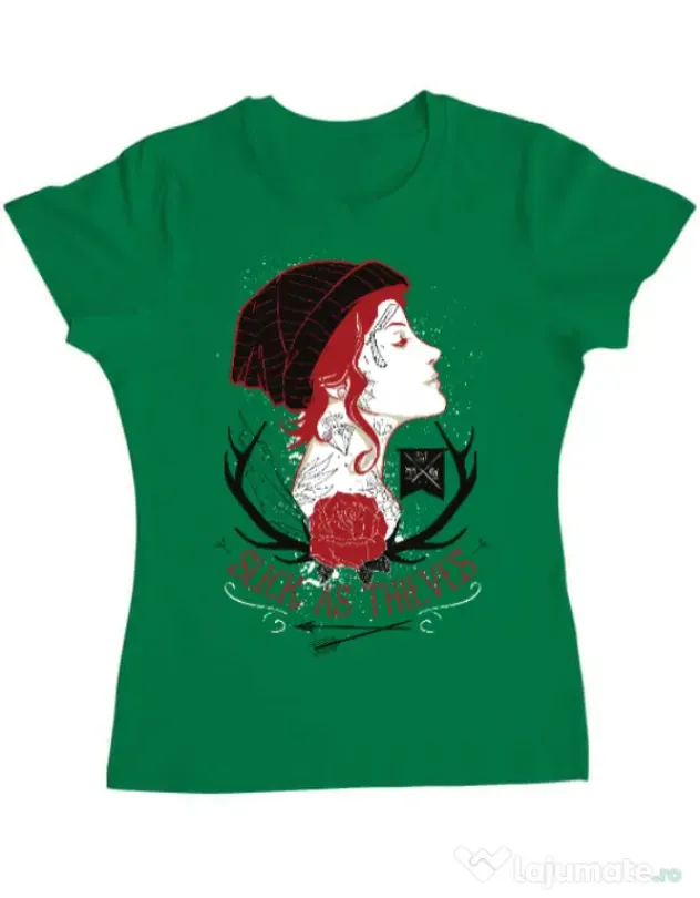 Tricou ADLER dama Slick as thieves Verde mediu