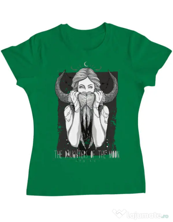 Tricou ADLER dama The Daughters Of The Moon Verde mediu