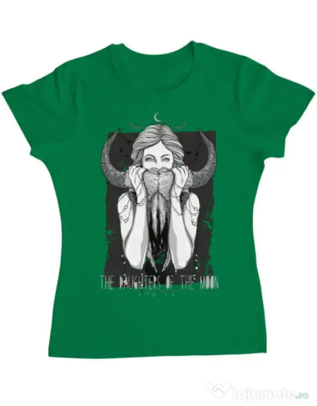 Tricou ADLER dama The Daughters Of The Moon Verde mediu