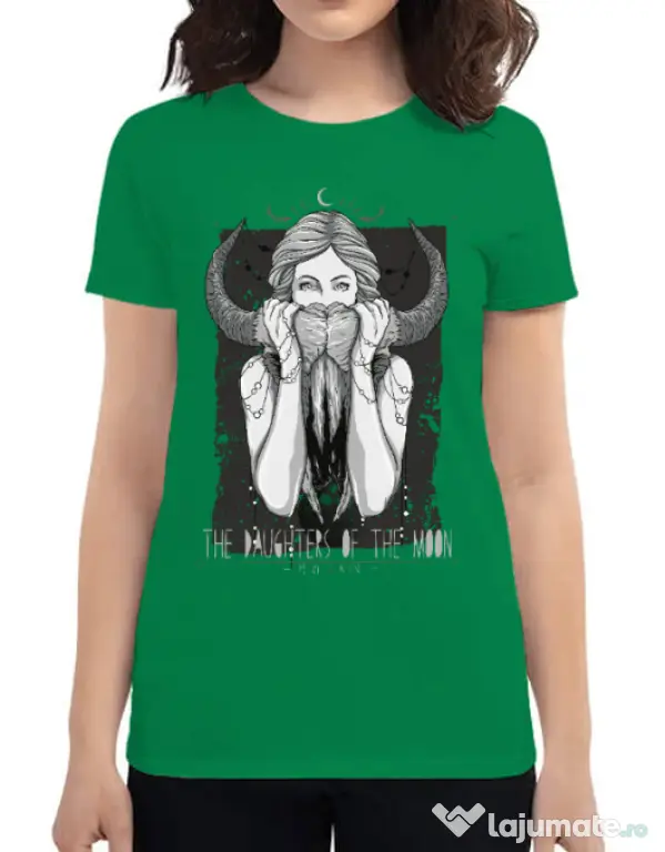 Tricou ADLER dama The Daughters Of The Moon Verde mediu