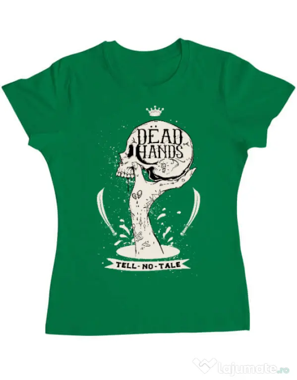 Tricou ADLER dama Dead hands Verde mediu