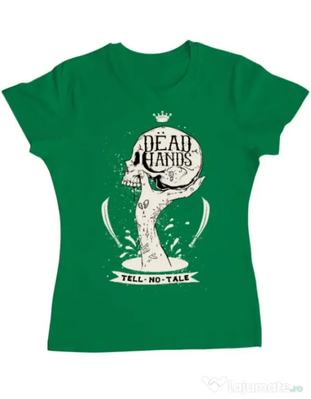 Tricou ADLER dama Dead hands Verde mediu