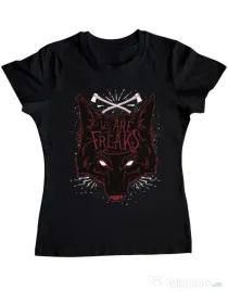 Tricou ADLER dama We are freaks Negru
