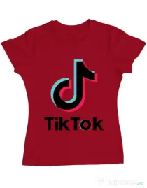 Tricou ADLER dama Tik Tok Rosu