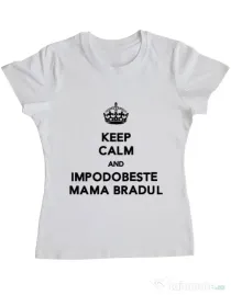 Tricou ADLER dama Impodobeste mama bradul Alb