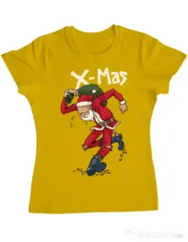 Tricou ADLER dama Santa Skank Kid Galben