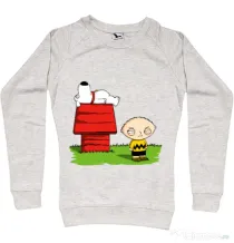 Bluza ADLER dama Stewie and Snoopy Migdala melanj