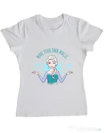 Tricou ADLER dama Make your own magic Alb