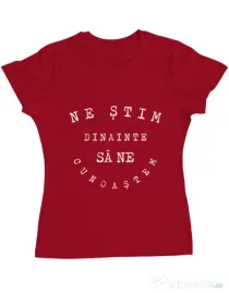 Tricou ADLER dama Ne stim II Rosu