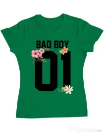 Tricou ADLER dama Bad boy Verde mediu