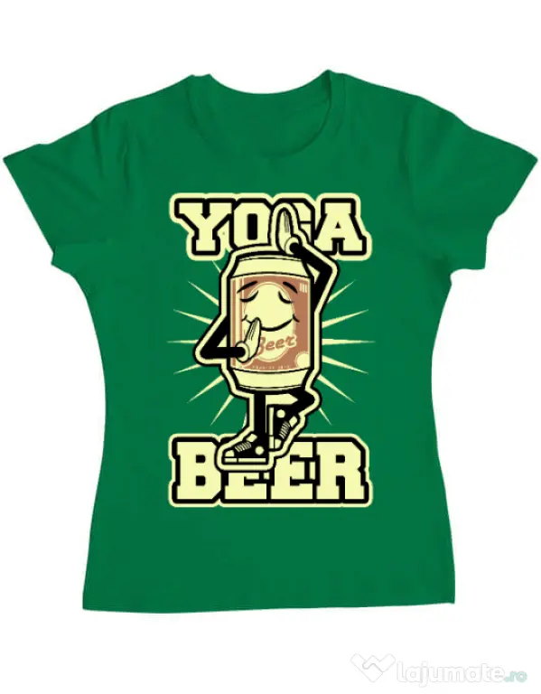Tricou ADLER dama Yoga beer Verde mediu