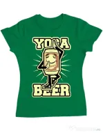 Tricou ADLER dama Yoga beer Verde mediu