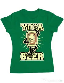 Tricou ADLER dama Yoga beer Verde mediu