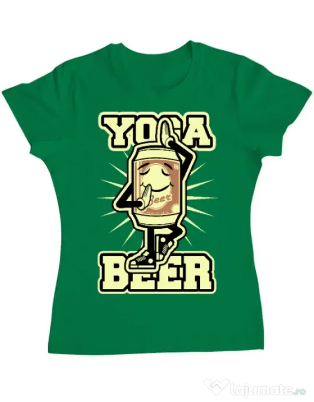 Tricou ADLER dama Yoga beer Verde mediu