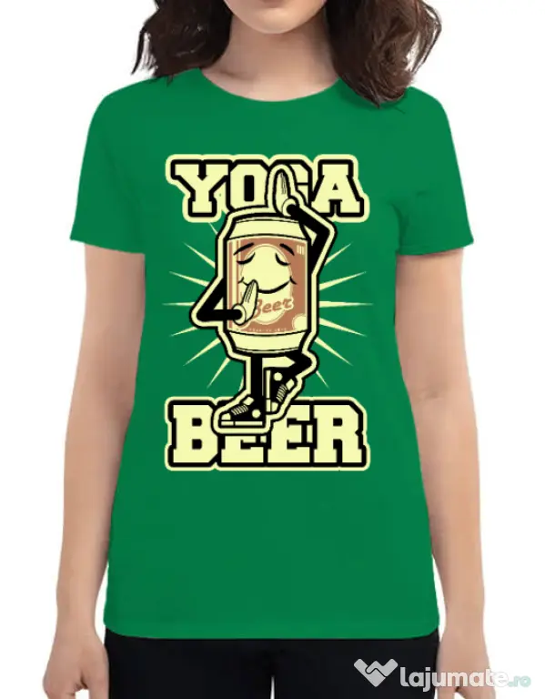 Tricou ADLER dama Yoga beer Verde mediu