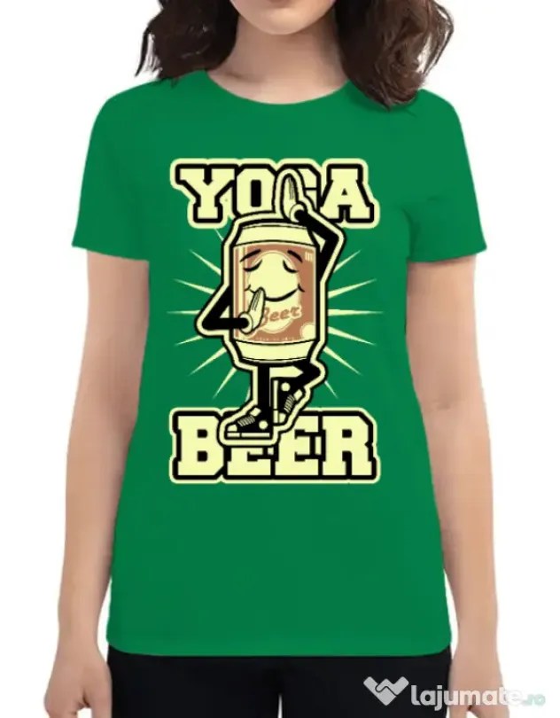 Tricou ADLER dama Yoga beer Verde mediu
