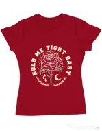 Tricou ADLER dama Hold me tight Rosu