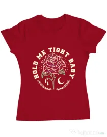 Tricou ADLER dama Hold me tight Rosu
