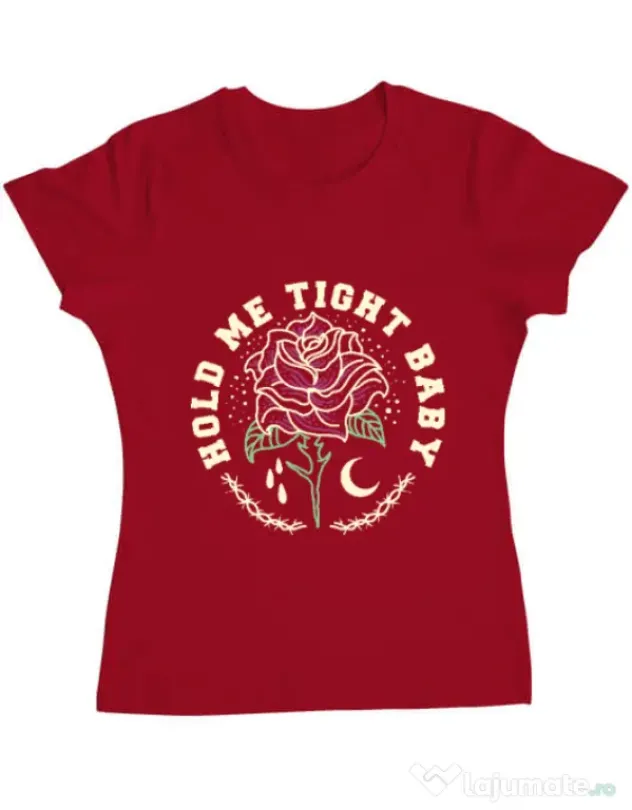 Tricou ADLER dama Hold me tight Rosu