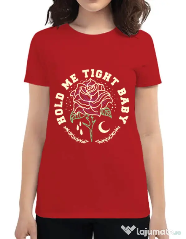 Tricou ADLER dama Hold me tight Rosu