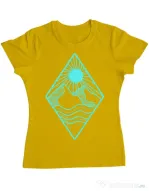 Tricou ADLER dama Mountain Galben