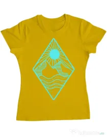 Tricou ADLER dama Mountain Galben