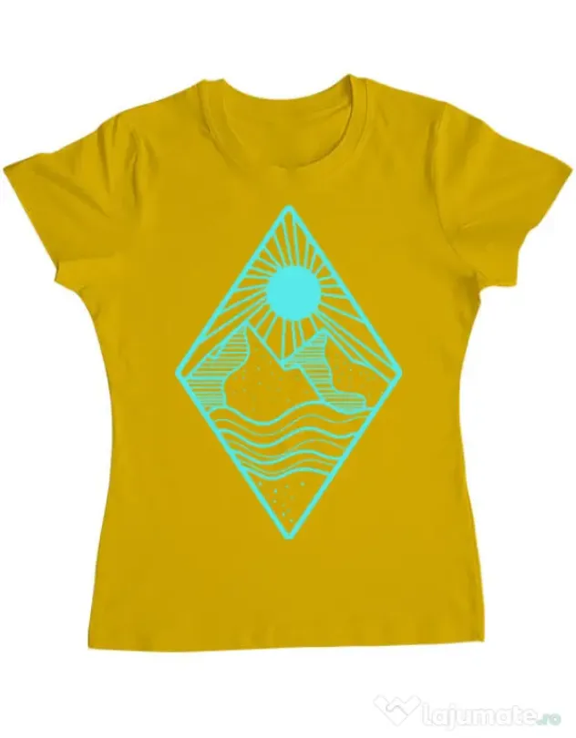 Tricou ADLER dama Mountain Galben