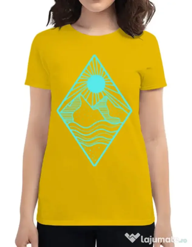Tricou ADLER dama Mountain Galben