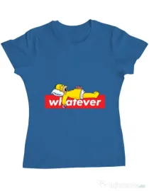 Tricou ADLER dama Whatever Albastru azuriu