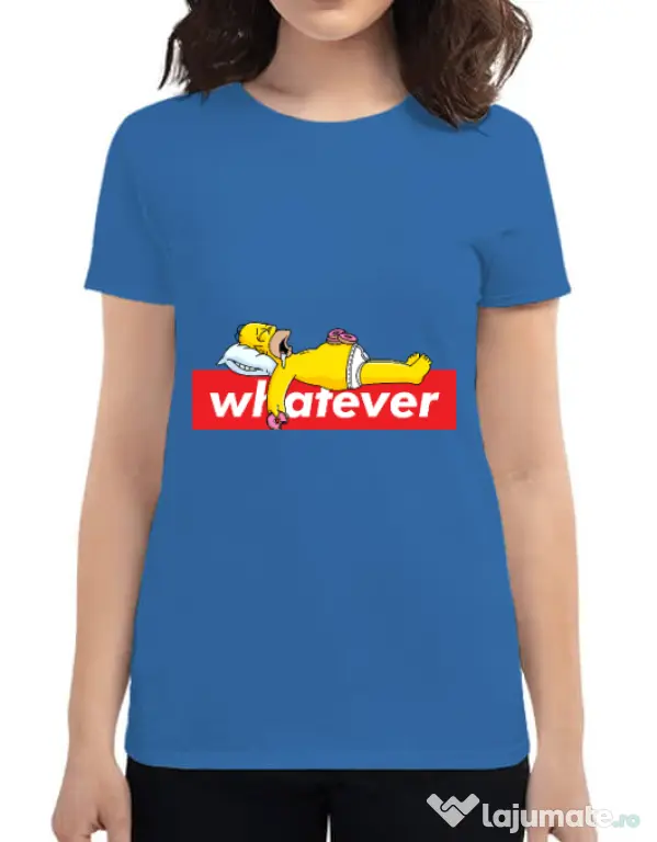 Tricou ADLER dama Whatever Albastru azuriu