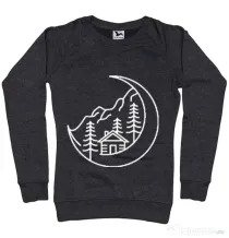 Bluza ADLER dama Moon life Negru melanj