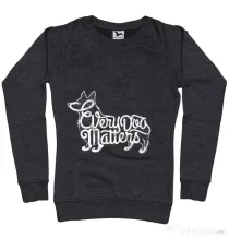 Bluza ADLER dama Every dog matters Negru melanj