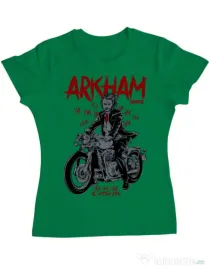 Tricou ADLER dama Arkham garage Verde mediu