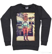 Bluza ADLER dama Tiger head Negru melanj