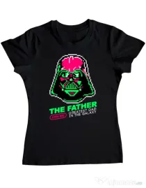 Tricou ADLER dama Join the father Negru