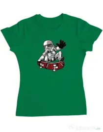 Tricou ADLER dama Trooper trick Verde mediu