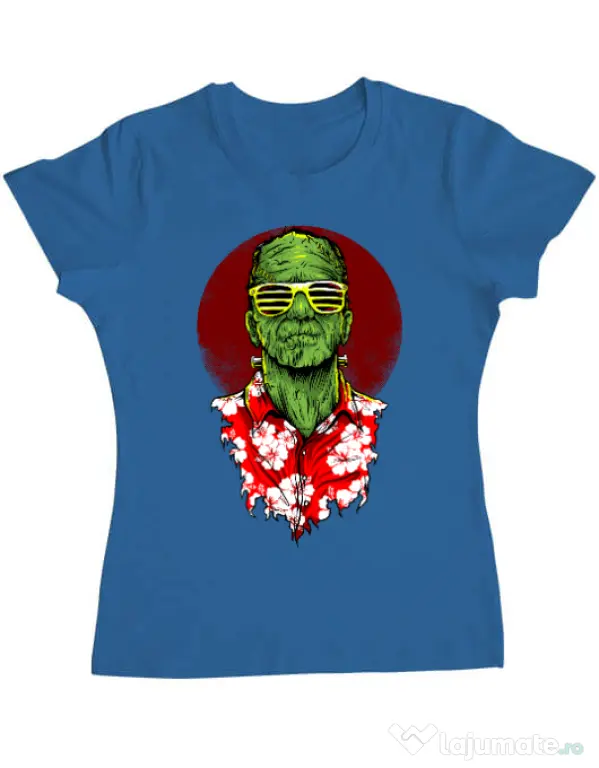 Tricou ADLER dama Frank holiday Albastru azuriu