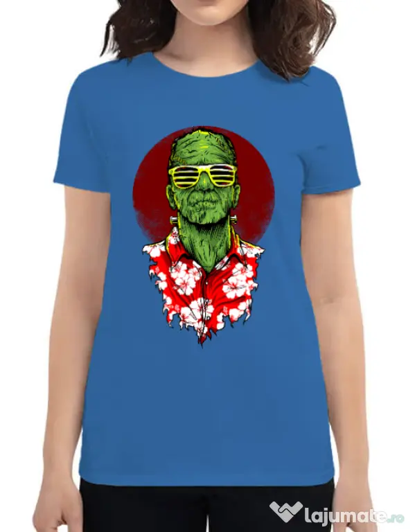 Tricou ADLER dama Frank holiday Albastru azuriu