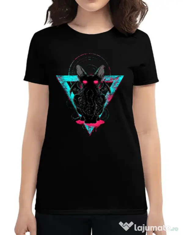 Tricou ADLER dama Cathulhu Negru