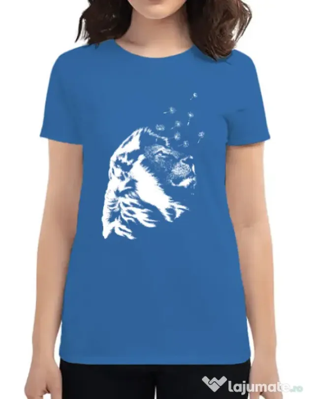 Tricou ADLER dama Dande lion Albastru azuriu