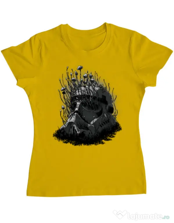 Tricou ADLER dama Shroom trooper Galben