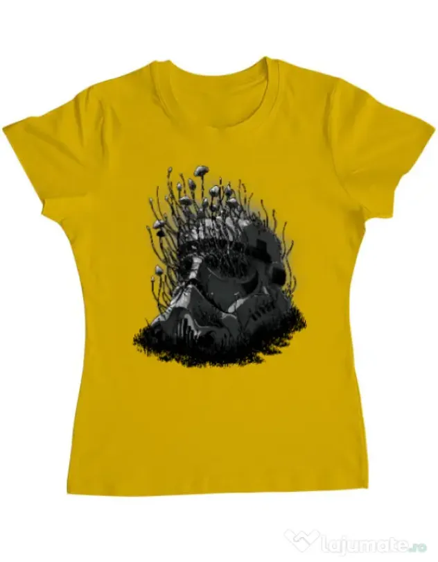 Tricou ADLER dama Shroom trooper Galben
