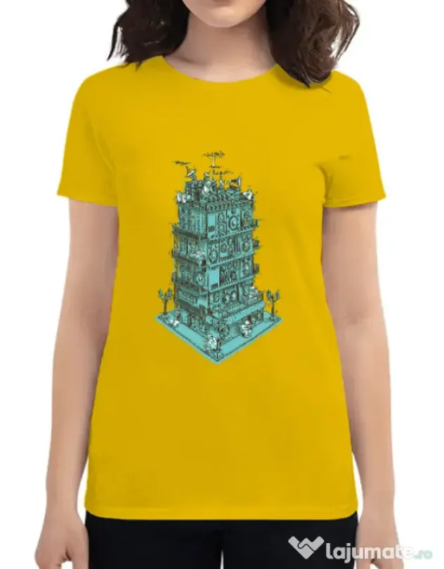 Tricou ADLER dama Sound zone Galben