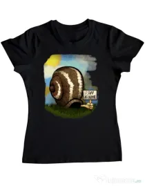 Tricou ADLER dama I stay home 2 Negru
