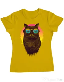 Tricou ADLER dama Underwater punk Galben