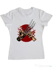 Tricou ADLER dama Like father like daughter Alb