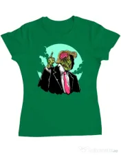 Tricou ADLER dama Make zombies great again Verde mediu