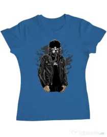 Tricou ADLER dama Sky fighter Albastru azuriu