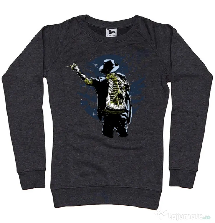 Bluza ADLER dama Zombie pop Negru melanj