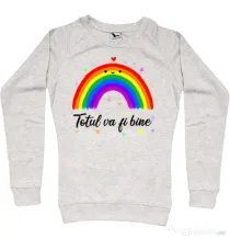 Bluza ADLER dama Totul va fi bine Migdala melanj